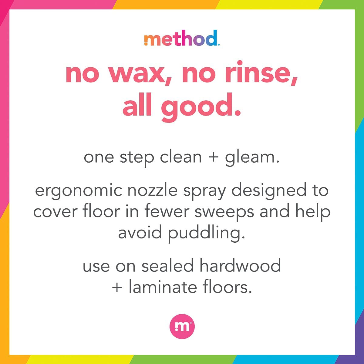 Method Hardwood Floor Cleaner, Squirt + Mop Refill, Use as Laminate or Sealed Wood Floor Cleaner, Almond Scent, 2 Liter Bottle, 1 Pack, Packaging May Vary 🍁 All In One Marketplace Canada