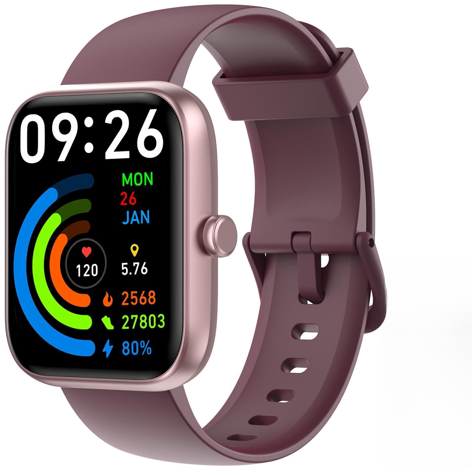 Smart Watch for Men Women with Bluetooth Call, Alexa Built-in, Heart Rate & Sleep Monitor, 1.83
