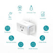 Kasa Smart Plug Mini by TP-Link (HS103P4) - Smart Home WiFi Outlet Works with Alexa, Echo and Google Home, No Hub Required, Remote Control, 2.4GHz WiFi Required, 15 Amp, UL Certified, 4-Pack, White 🍁 All In One Marketplace Canada
