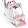 Rabb 1st Potty Training Seat, Upgrade Toddler Toilet Seat for Kids Boys Girls, 2 in 1 Potty Training Toilet for Kids, Splash Guard Anti-Slip Pad Step Stool (Pink) 🍁 All In One Marketplace Canada