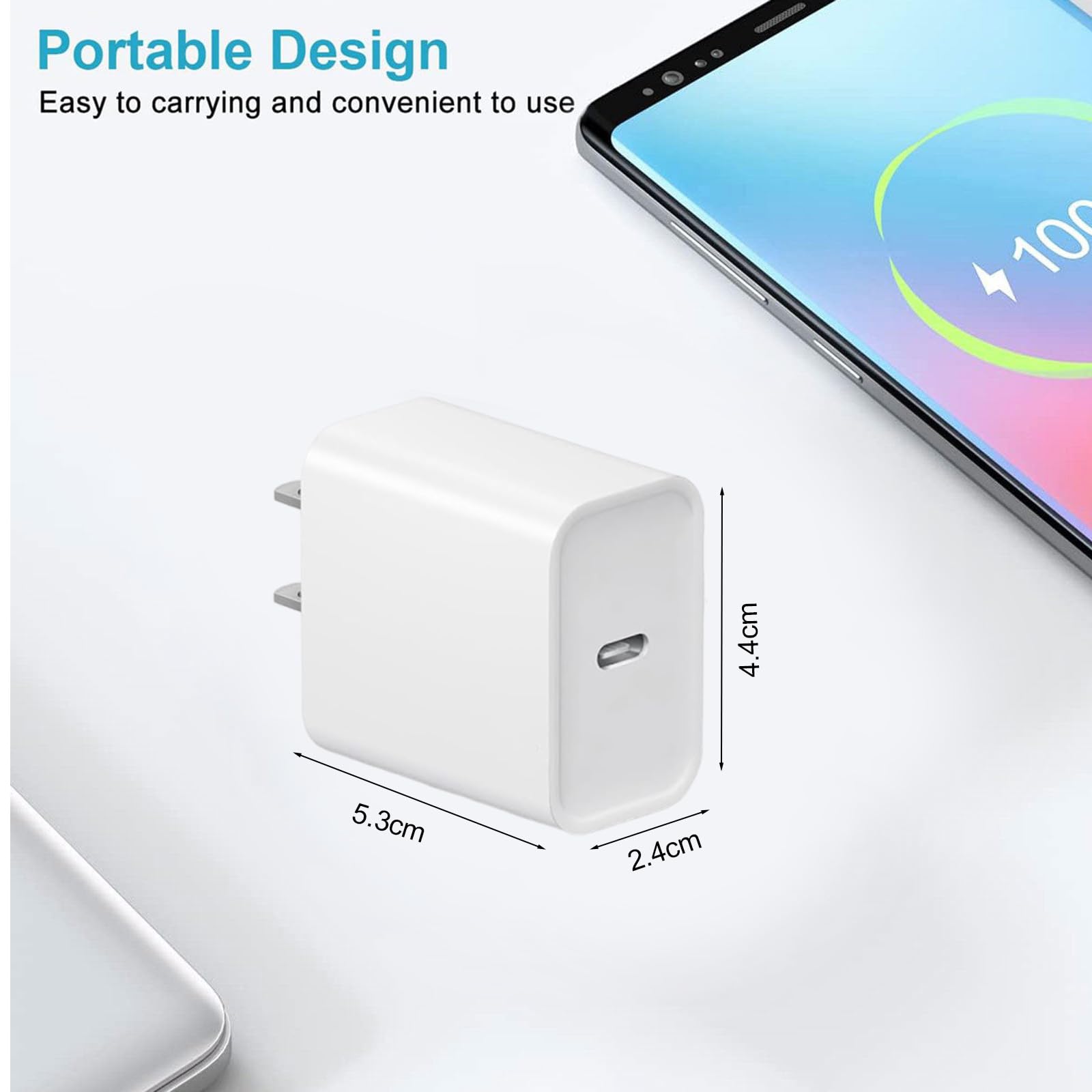 i Phone17/16/15 Fast Charger，20W USB C Charging Block with 6FT USB-C Charging Cable for i Phone17/17 Plus/17 Pro Max/16/16 Plus/16 Pro/16 Pro Max/15/15 Pro Max【4 Pack】 🍁 All In One Marketplace Canada