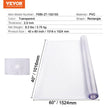 VEVOR Plastic Table Cover, 40 x 60 Inch 2.0 mm Thick Clear Table Protector, Rectangle PVC Desk Mat, Waterproof & Easy Cleaning Desk Pad Tablecloth, for Office Dresser Dining Room Table Night Stand 🍁 All In One Marketplace Canada
