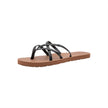 Volcom Women’s New School Sandals – Criss Cross Strap Flip Flops with Comfort Foam Footbed, Black, 9 🍁 All In One Marketplace Canada