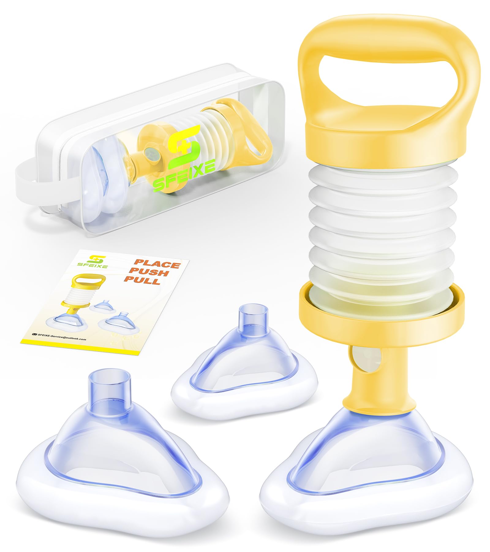 SFEIXE Choking Rescue Device, Portable Suction Rescue Device First Aid Kit for Kids and Adults, Portable Airway Suction Device | Anti Choking Device for Children and Adults Home Kit 🍁 All In One Marketplace Canada