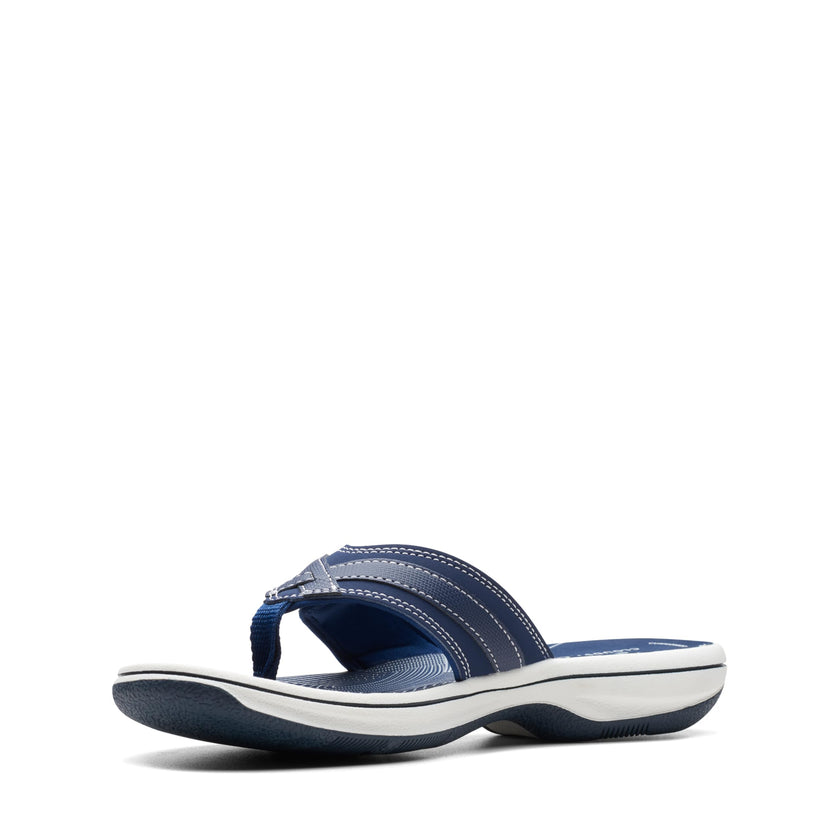 Clarks womens BREEZE SEA Flip Flops, Navy Syn, 9 US 🍁 All In One Marketplace Canada