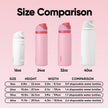 Owala FreeSip Insulated Stainless Steel Water Bottle with Straw for Sports and Travel, BPA-Free Sports Water Bottle, 32 oz, Pink, Angel Food Cake 🍁 All In One Marketplace Canada