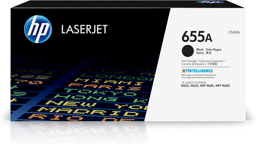 HP 655A (CF450A) Black Original LaserJet Toner Cartridge