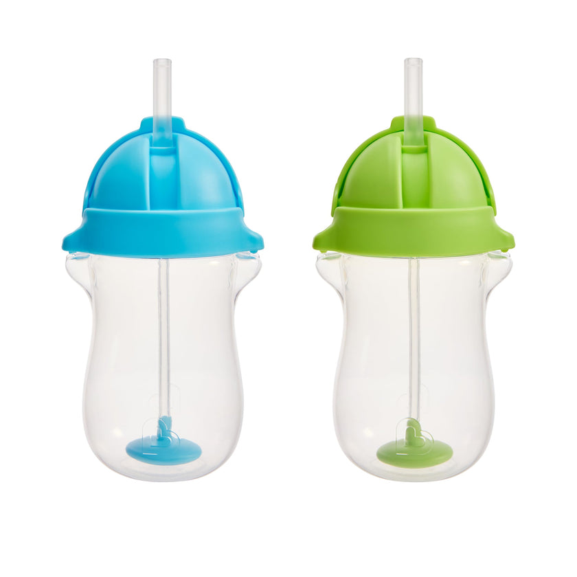 Munchkin Any Angle Weighted Straw Blue and Green Cup, 2 Count 🍁 All In One Marketplace Canada