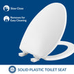 BEMIS 7300SLEC 000 Toilet Seat Will Slow Close and Removes Easy for Cleaning, Elongated, White 🍁 All In One Marketplace Canada