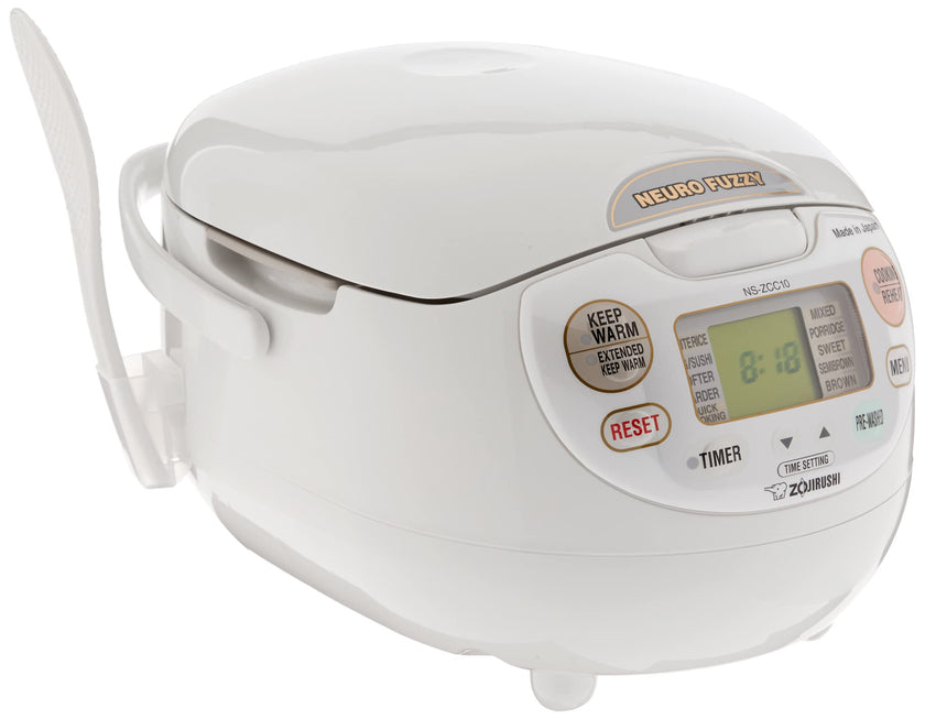 Zojirushi NS-ZCC10 5.5-Cup Neuro Fuzzy Rice Cooker And Warmer In Premium White 🍁 All In One Marketplace Canada
