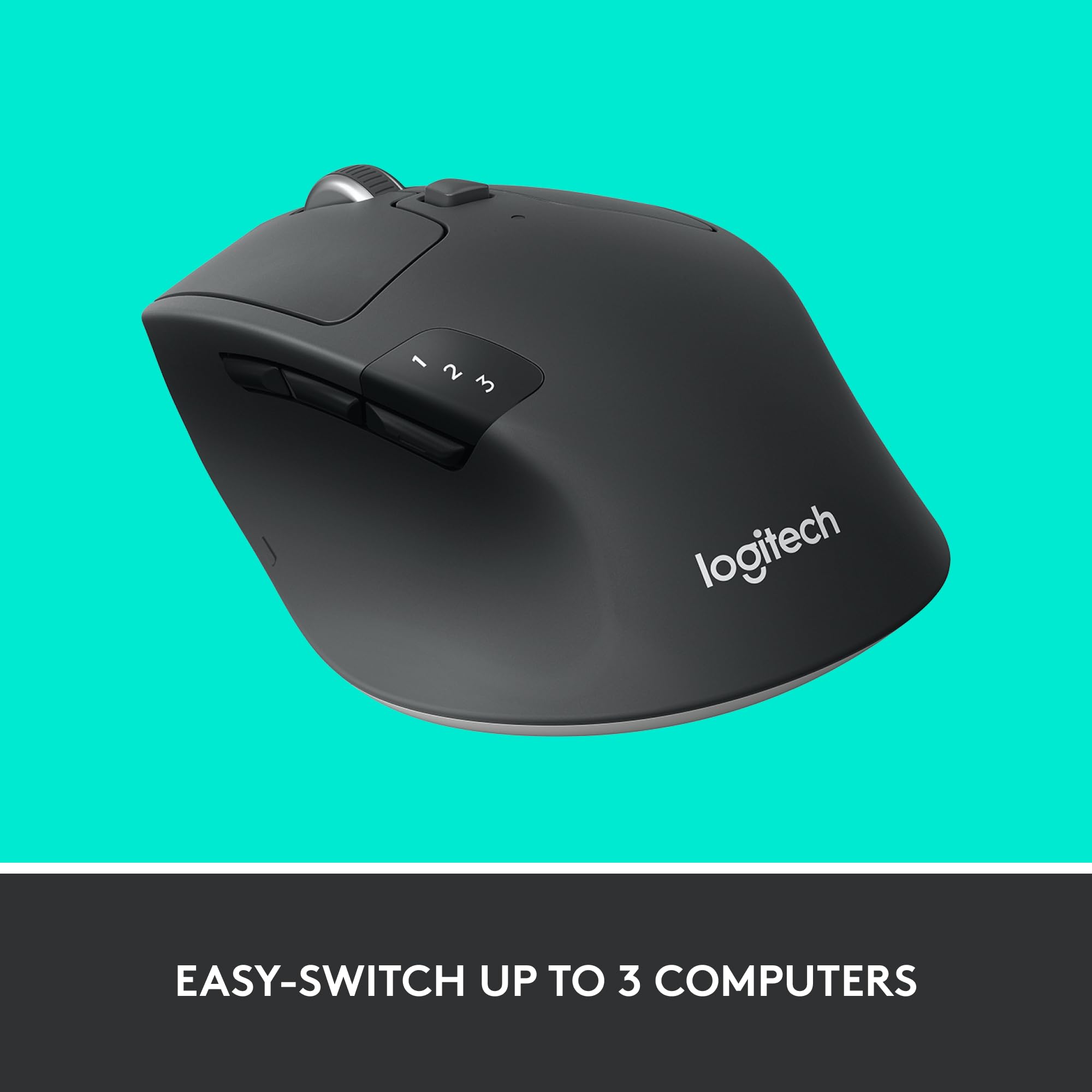 Logitech M720 Triathlon Multi-Device Wireless Mouse, Bluetooth, USB Unifying Receiver, 1000 DPI, 6 Programmable Buttons, 2-Year Battery, Compatible with Laptop, PC, Mac, iPadOS - Black 🍁 All In One Marketplace Canada