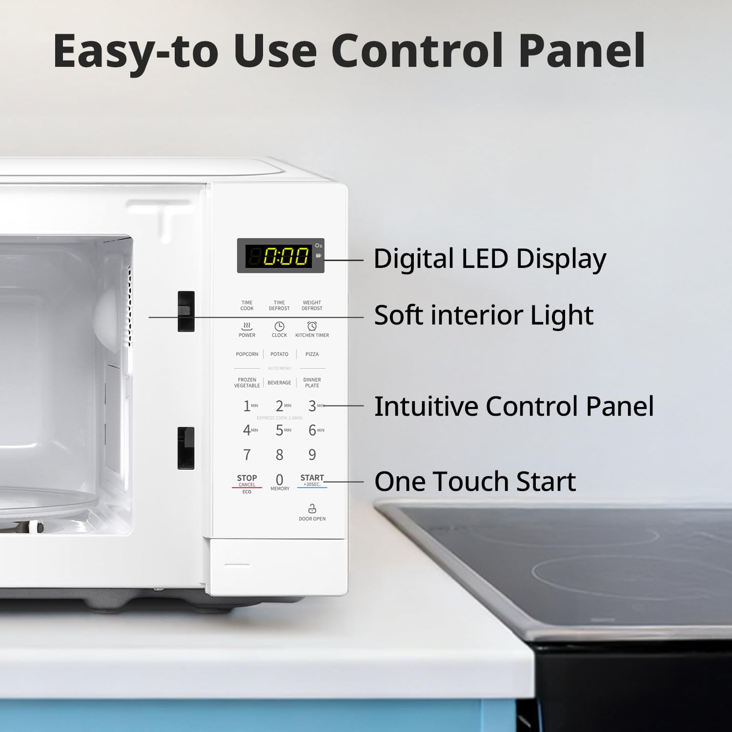 COMFEE' Countertop Microwave Oven, 0.7 Cu. Ft., 700W, White 🍁 All In One Marketplace Canada
