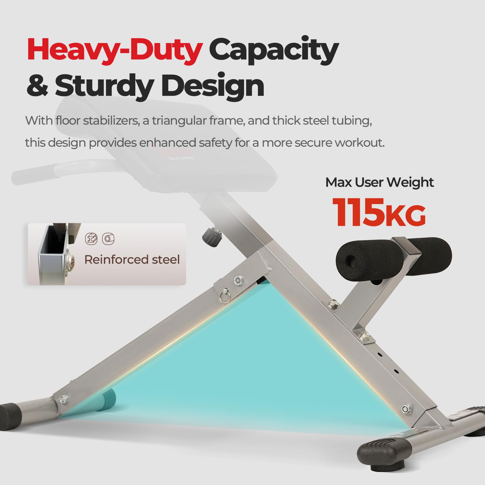 Sunny Health & Fitness Foldable Roman Chair, 45-Degree Hyperextension Bench 🍁 All In One Marketplace Canada