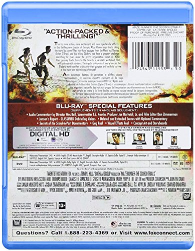 Maze Runner Scorch Trials (Bilingual) [Blu-ray]