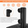 Yaheetech Fillable Mobile Umbrella Base, 4 Wheels, 123lb Capacity, Black 🍁 All In One Marketplace Canada