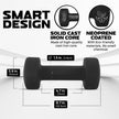 Yes4All Dumbbell Neoprene, poids et haltere, Weight set, hand weights for women, dumbbells pair, free weights (Black - 10lbs) 🍁 All In One Marketplace Canada