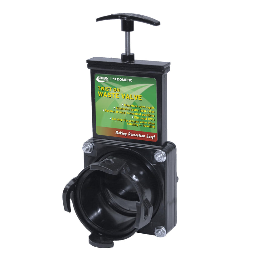 Valterra Twist-On Waste Valve, Mess-Free Waste Valve for RV's, Campers, Trailers 🍁 All In One Marketplace Canada