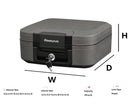 SentrySafe Fireproof and Waterproof Safe Box with Key Lock, Fire and Water Chest Safe for Home, 0.28 Cubic Feet, 6.6 x 15.4 x 14.3 Inches, CFW20201, Dark Grey 🍁 All In One Marketplace Canada