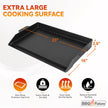 BBQ Future Universal Cast Iron Griddle for Gas Grill with Spatula Set, 23