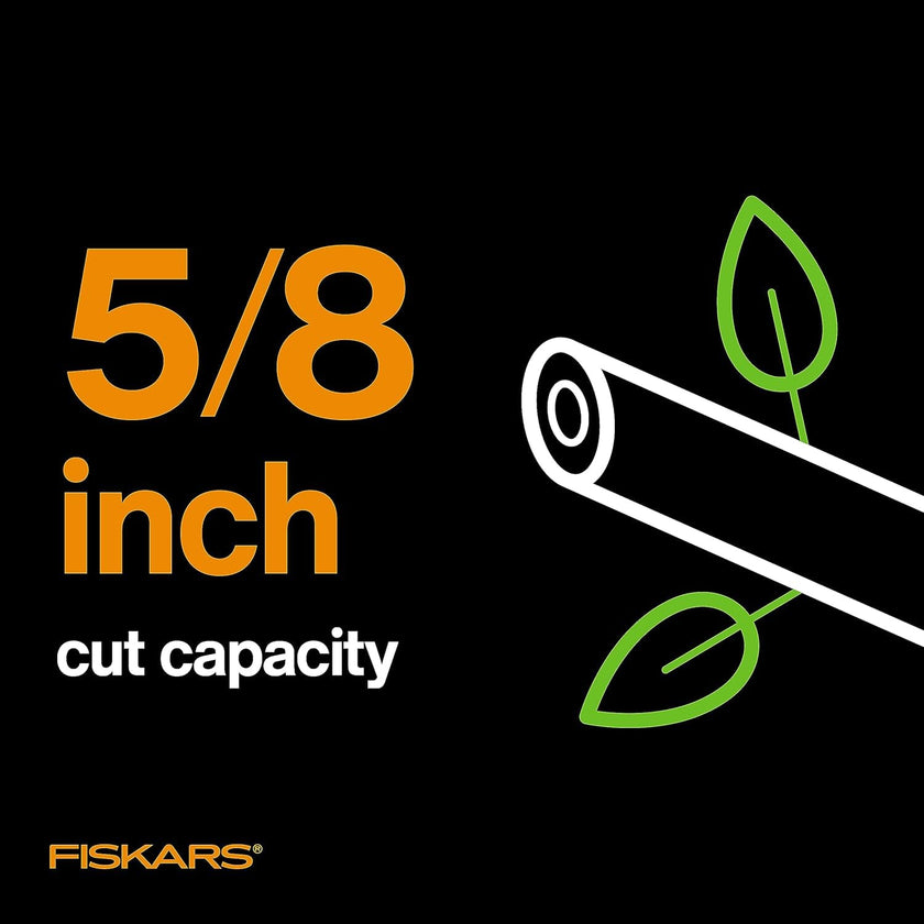 Fiskars Bypass Pruning Shears, Branch Cutter with 5/8