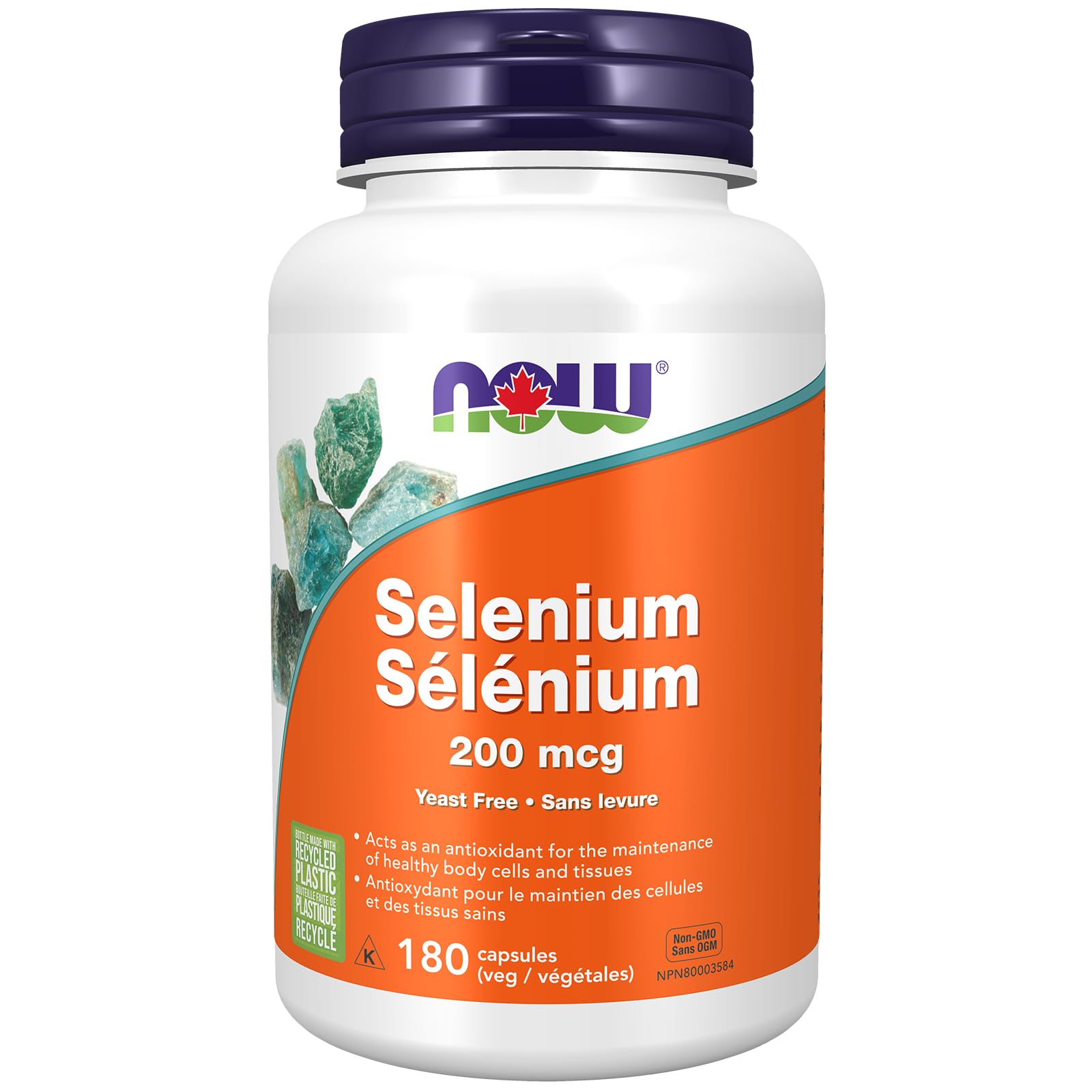 NOW Supplements, Selenium (L-Selenomethionine) 200 mcg, Essential Mineral, 1800 Veg Capsules 🍁 All In One Marketplace Canada