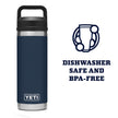 YETI Rambler 18 oz Bottle, Vacuum Insulated, Stainless Steel with Chug Cap, Navy 🍁 All In One Marketplace Canada
