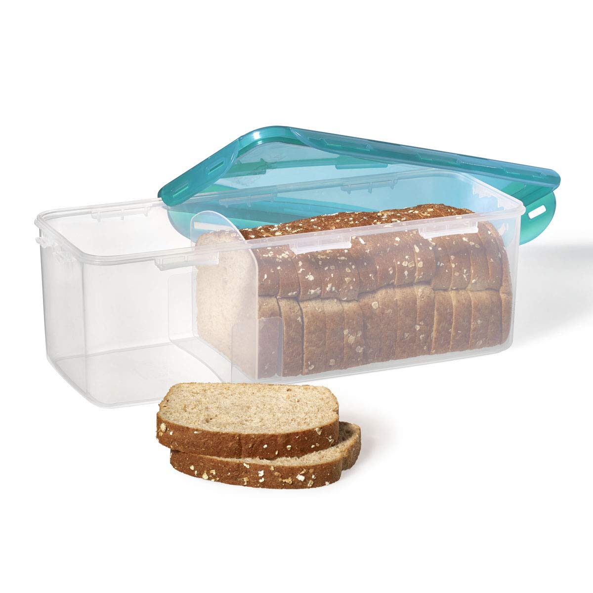 Starfrit LocknLock Plastic Bread Container - Removable Divider - 169oz/5L - Airtight - 4-Sided Locking Lid 🍁 All In One Marketplace Canada