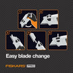 Fiskars Pro Retractable Folding Utility Knife, Box Cutter with Long-Lasting CarbonMax Razor Blade and Dual Lock Safety, Orange/Black 🍁 All In One Marketplace Canada