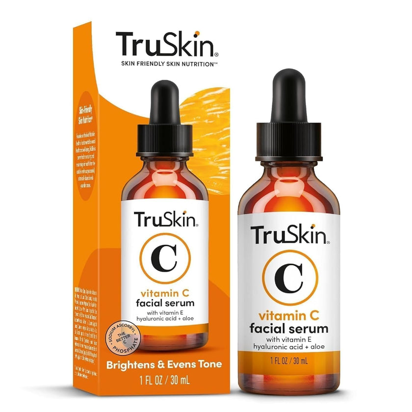 TruSkin Vitamin C Serum For Face – Anti Aging Formula with Vitamin C, Hyaluronic Acid, Vitamin E – Brightening Serum – Improve Appearance of Dark Spots, Tone, Fine Lines & Wrinkles, 1 Fl Oz 🍁 All In One Marketplace Canada