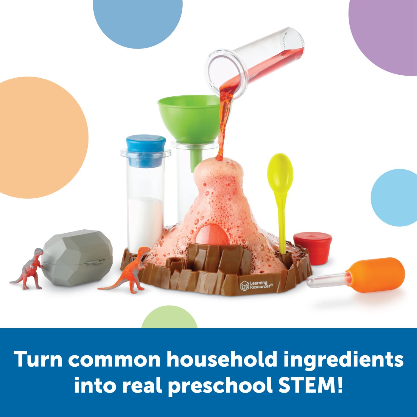 Learning Resources Fizzy Volcano, 13 Pieces, Ages 4+, Preschool Science Lab, Science Kits for Kids, Science Experiments for Kids,STEM Toys for Kids 🍁 All In One Marketplace Canada