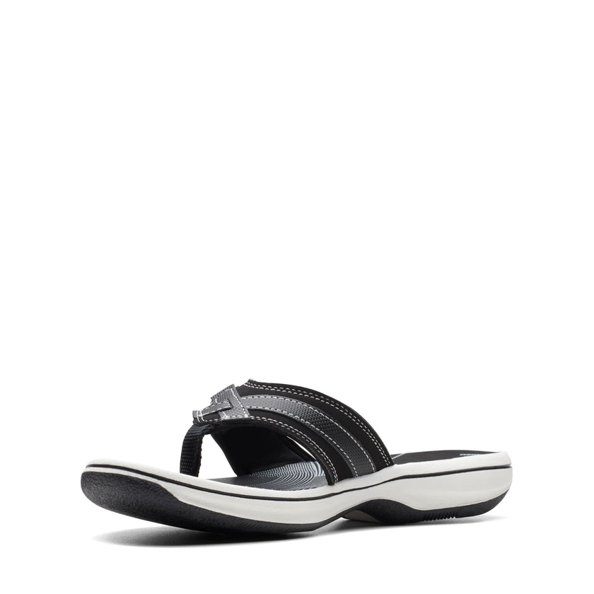 Clarks Women's Breeze Sea Flip-Flop, Black Synthetic, 10 🍁 All In One Marketplace Canada