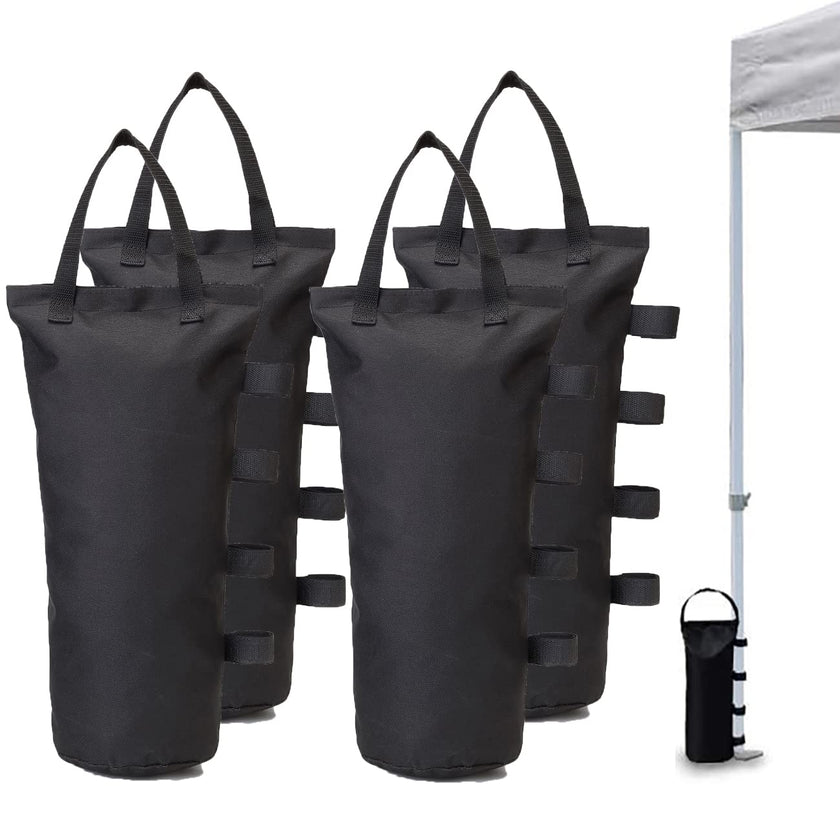 MOPHOEXII 4-Pack 112 LBS Extra Large Pop up Canopy Weights Sand Bags for Outdoor Pop Up Canopy Tent Gazebo Outdoor Instant Canopies Sand Bags without Sand - Black 🍁 All In One Marketplace Canada