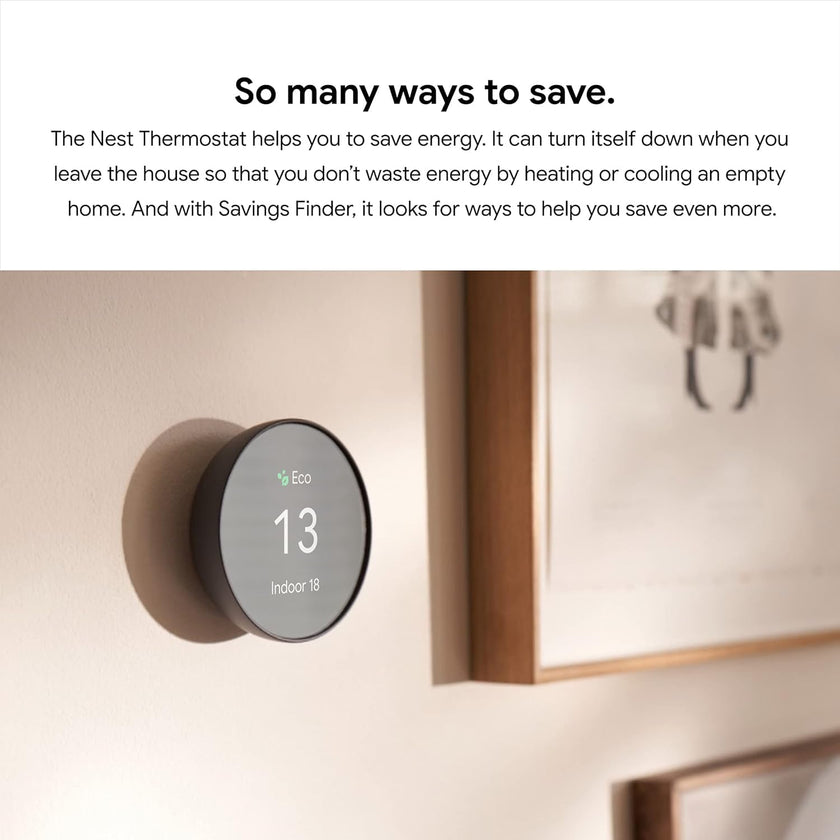 Google Nest Thermostat - Smart Thermostat for Home - Programmable WiFi Thermostat - Charcoal 🍁 All In One Marketplace Canada