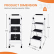 Sweetcrispy 3 Step Ladder, Folding Step Stool, Anti-Slip Pedal 🍁 All In One Marketplace Canada