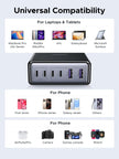 UGREEN 100W 6-Port GaN USB C Charging Station, Desktop Charger Block with 4 USB C and 2 USB A Fast Charging Compatible for MacBook Pro/Air, XPS, iPad, iPhone 17/16, Galaxy S26/S25/S24, Pixel 10/9 🍁 All In One Marketplace Canada