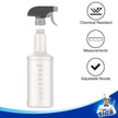 MR.SIGA 24 oz Plastic Spray Bottles for Cleaning Solutions, HDPE Commercial Grade Refillable Spray Bottles with Measurements and Adjustable Leak Proof Nozzle, 3 Pack 🍁 All In One Marketplace Canada