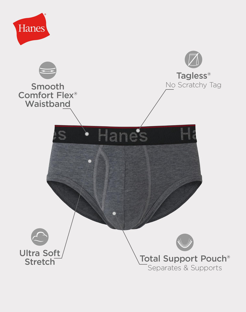 Hanes Total Support Pouch Men's Briefs, Anti-Chaffing, Moisture-Wicking Underwearm Odor Control, Pack of 4, Assorted, Medium 🍁 All In One Marketplace Canada