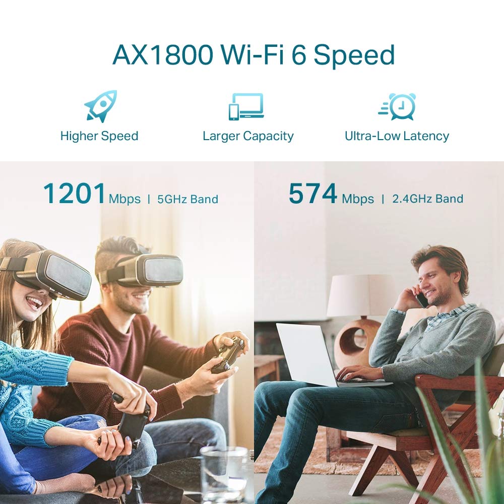 TP-Link AX1800 WiFi Extender Internet Booster RE605X-WiFi 6 Range Extender Covers up to 1500 Sq.ft and 25 Devices, Dual Band, Up to 1.8Gbps Speed, AP Mode w/Gigabit Port, APP Setup, OneMesh Compatible 🍁 All In One Marketplace Canada