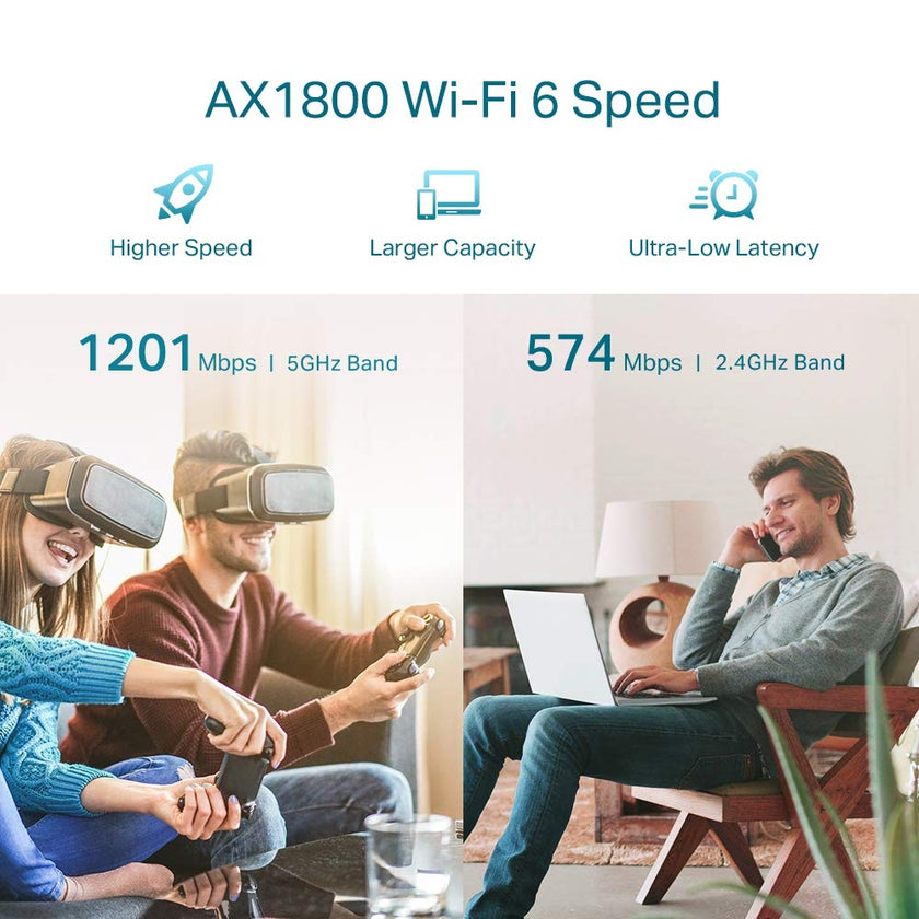 TP-Link AX1800 WiFi Extender Internet Booster RE605X-WiFi 6 Range Extender Covers up to 1500 Sq.ft and 25 Devices, Dual Band, Up to 1.8Gbps Speed, AP Mode w/Gigabit Port, APP Setup, OneMesh Compatible 🍁 All In One Marketplace Canada