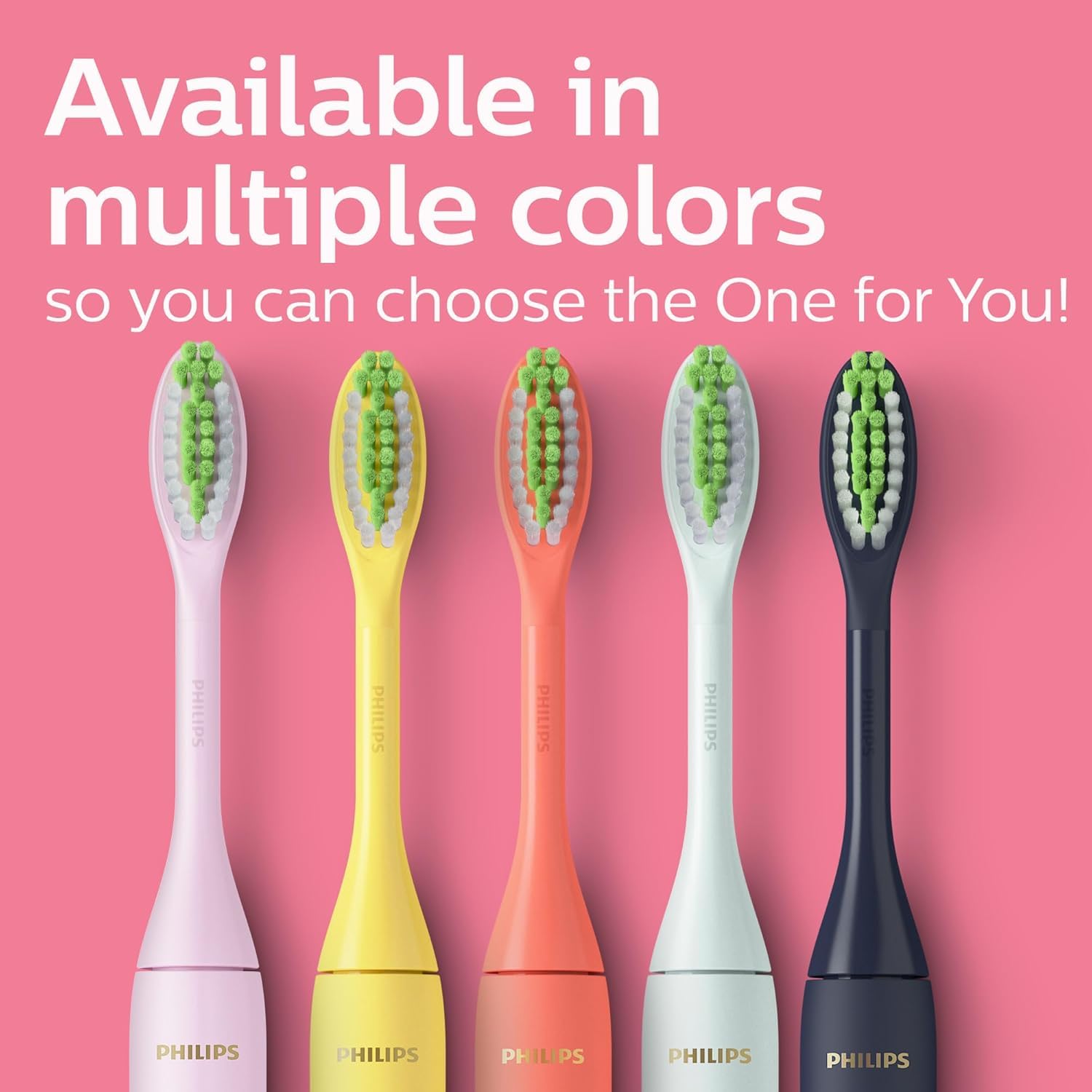 Philips One by Sonicare Battery Toothbrush, Brush Head Bundle, Manhattan Pink, BD3003/AZ 🍁 All In One Marketplace Canada