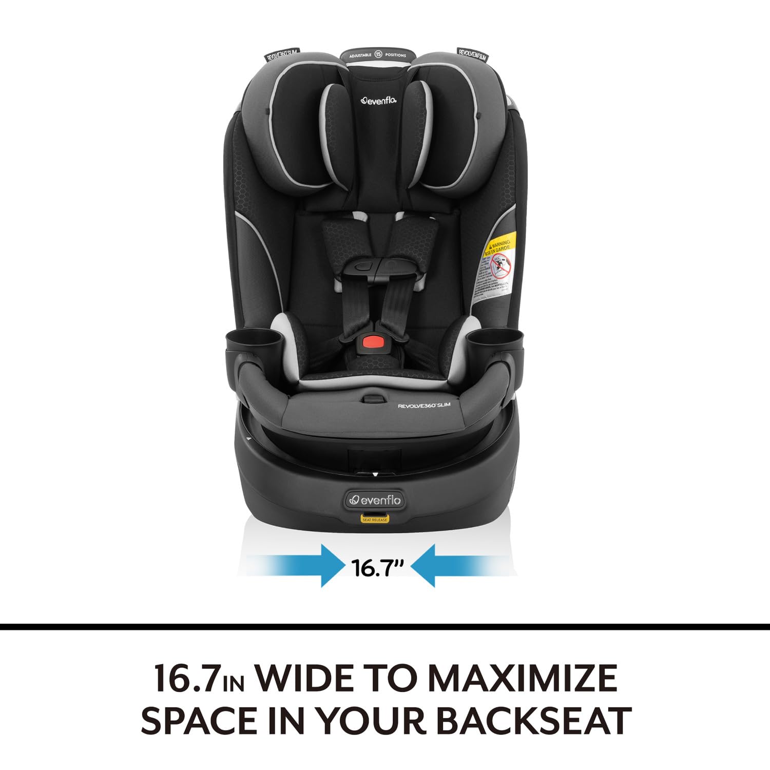 Evenflo Revolve360 Slim 2-in-1 Rotational Car Seat - Canton Black 🍁 All In One Marketplace Canada