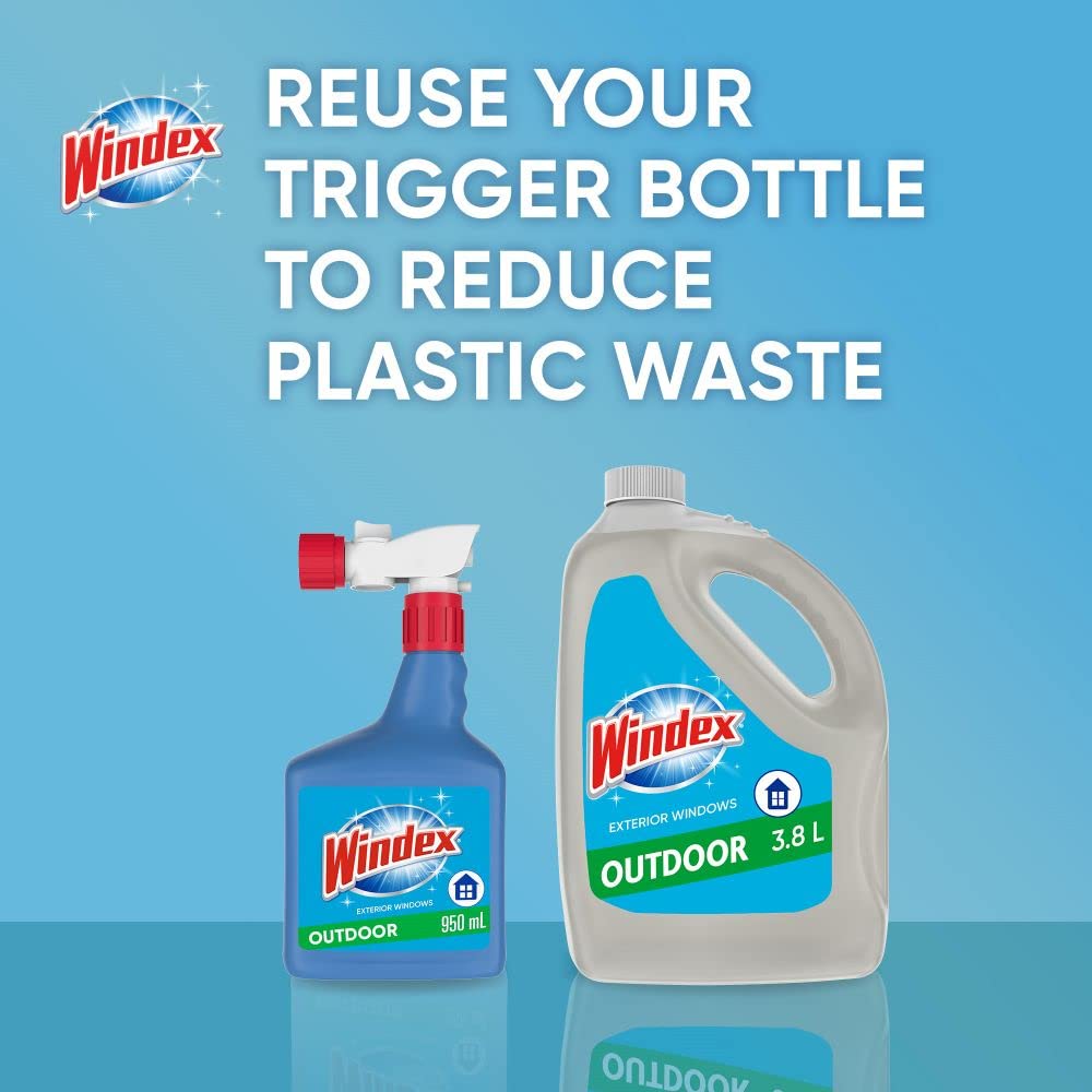 Windex Outdoor Window, Glass, and Patio Cleaner Refill, Streak-Free, Removes Dirt and Grime, Surface Cleaning Shine Spray, 3.8mL 🍁 All In One Marketplace Canada