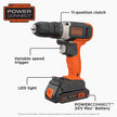 BLACK+DECKER 20V MAX* Cordless Drill, Cordless (BCD702C1) 🍁 All In One Marketplace Canada