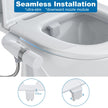 Ultra-Slim Bidet Attachment for Toilet, Adjustable Water Pressure for Rear/Feminine Wash Bidet, Non Electric Self Cleaning Fresh Cold Water Toilet Bidets Spray Jet Easy Install (Silver) 🍁 All In One Marketplace Canada