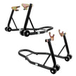 VEVOR Motorcycle Stand Lift, 850lbs Front Rear Combo Stand Lift Stand, Front and Rear Wheel Fork Stand, U+L Fork Swingarm Spool, Compatible with Most Yamaha Honda Kawasaki Suzuki Motorcycles, Black 🍁 All In One Marketplace Canada