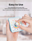 LIORQUE Visual Timer 60 Minute Countdown Timer for Kids Autism with Rainbow Pattern Design, Silent Time Management Tool, No Ticking 🍁 All In One Marketplace Canada