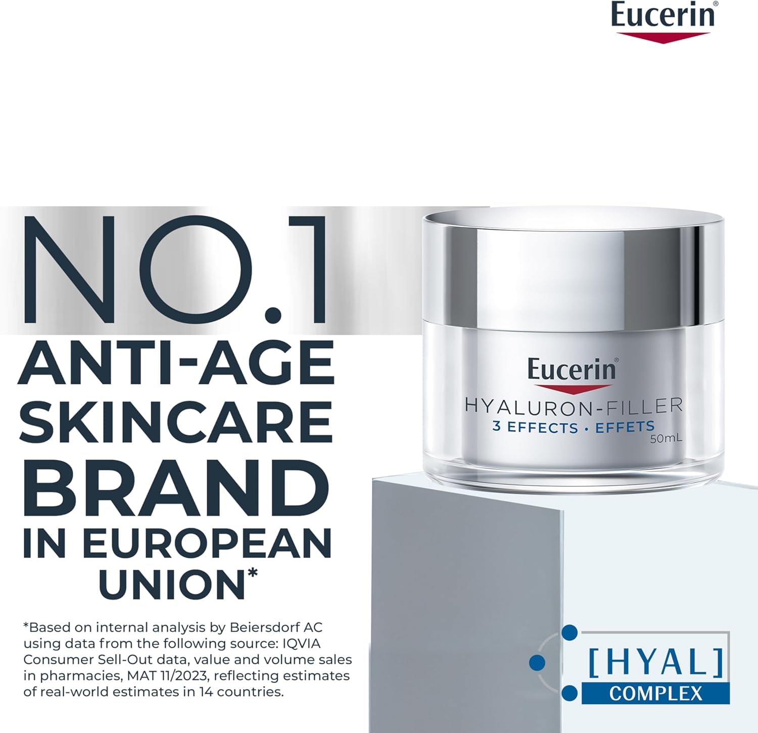 Eucerin Anti-Wrinkle Face Firming Day Cream, Hyaluronic Acid, Hydrate, 50mL 🍁 All In One Marketplace Canada