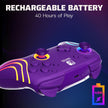 PDP Afterglow Wave Wireless RGB Gaming Controller - Nintendo Switch/Switch Lite/Switch - OLED Model, Nintendo Switch 2, LED Lighting, Rechargeable Battery - Purple 🍁 All In One Marketplace Canada