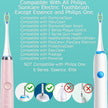 Toothbrush Head Compatible with Philips Sonicare Electric Toothbrush, Replacement Brush Heads for Phillips Sonicare 4100 5100 6100 9900 C2 W3 and More Click-on Handles (8white+8black) 🍁 All In One Marketplace Canada