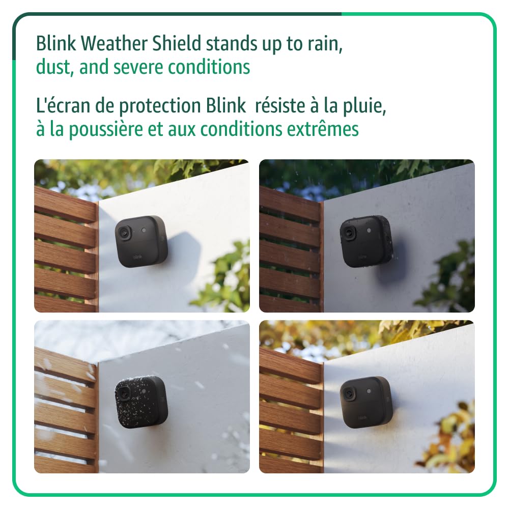 Blink Outdoor 2K+ (newest model) — Wireless smart security camera, 2K video resolution, enhanced audio, two-year battery. Sync Module Core included — 3 camera system (Black) 🍁 All In One Marketplace Canada